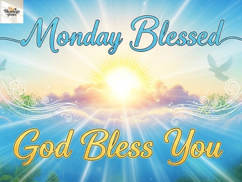 Monday Blessed with God Bless You